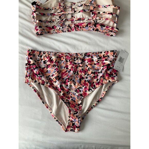 Hurley Moderate Coverage 2-Piece BikiniPlus size 1X, New - Picture 4 of 6